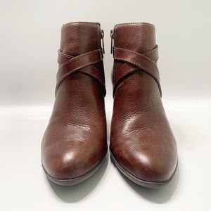 Nurture “Jerilyn” Heeled Ankle Leather Booties - Size 7.5